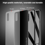 Custodia protettiva in vetro sfumato per OnePlus 7