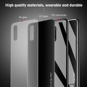 Custodia protettiva in vetro sfumato texture, For Honor 9X, For OnePlus 7, For Huawei Mate 30 Pro, For Huawei P30 Pro