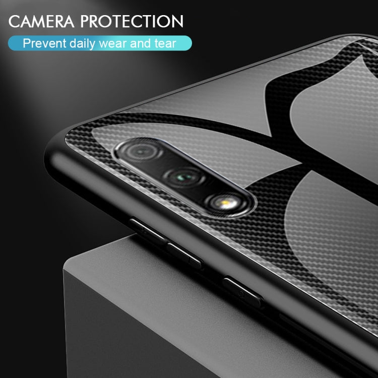 Custodia protettiva in vetro sfumato per OnePlus 7