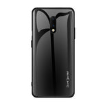 Custodia protettiva in vetro sfumato per OnePlus 7
