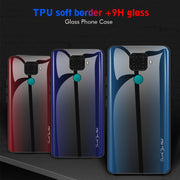 Custodia protettiva in vetro sfumato texture, For Huawei Nova 5i Pro, For Xiaomi Redmi K20 / K20 Pro / 9T, For Xiaomi Redmi Note 7, For Xiaomi CC9 Pro