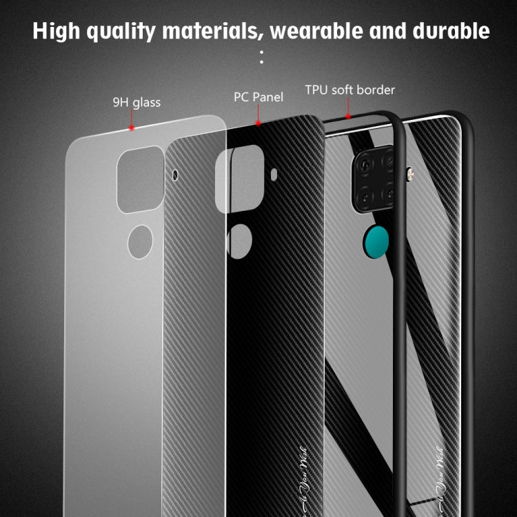 Custodia protettiva in vetro sfumato texture, For Huawei Nova 5i Pro, For Xiaomi Redmi K20 / K20 Pro / 9T, For Xiaomi Redmi Note 7, For Xiaomi CC9 Pro