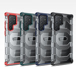 wlons Custodia per telefono PC + TPU serie Explorer, For Samsung Galaxy S22 Ultra 5G