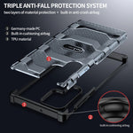 wlons Custodia per telefono PC + TPU serie Explorer, For Samsung Galaxy S22 Ultra 5G