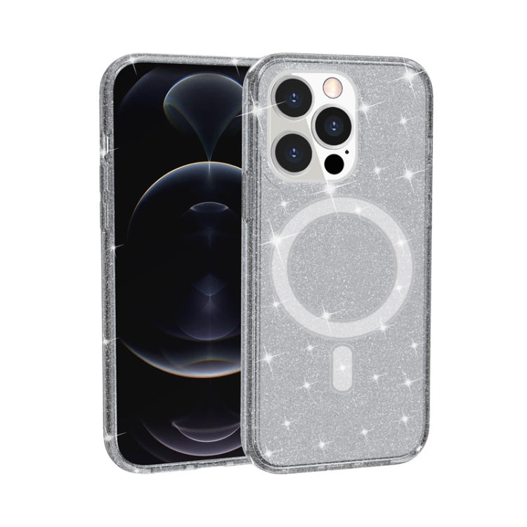 Custodia per telefono magnetica MagSafe in polvere glitterata stile Terminator, For iPhone 13 Pro Max, For iPhone 13 Pro, For iPhone 13, For iPhone 13 mini