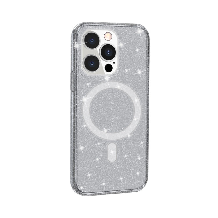 Custodia magnetica glitterata MagSafe per iPhone 13