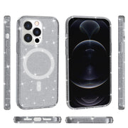 Custodia per telefono magnetica MagSafe in polvere glitterata stile Terminator, For iPhone 13 Pro Max, For iPhone 13 Pro, For iPhone 13, For iPhone 13 mini