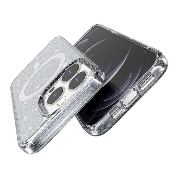 Custodia magnetica glitterata MagSafe per iPhone 13