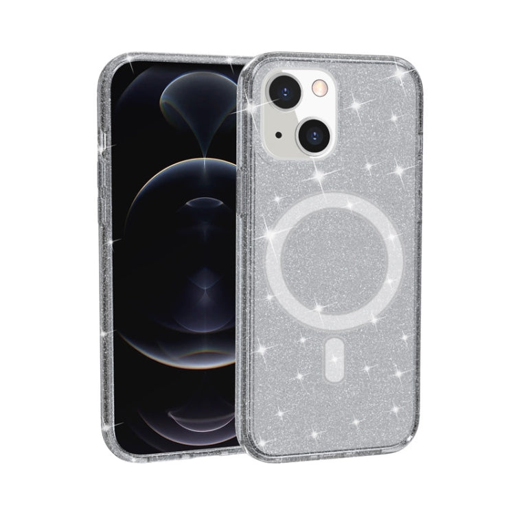 Custodia magnetica glitterata MagSafe per iPhone 13