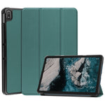 Custodia per tablet in pelle Custer Texture con supporto a tre pieghe, For Nokia T20