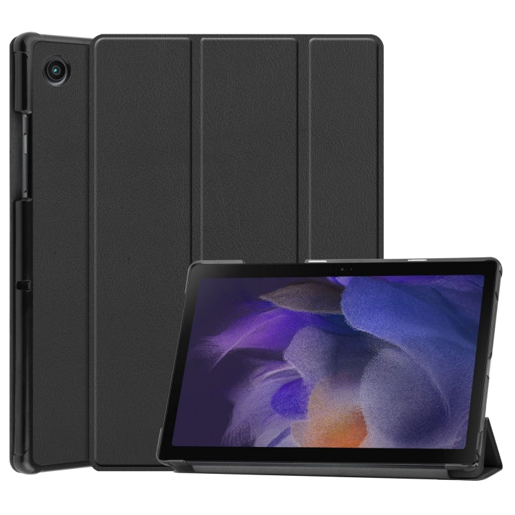 Custodia per tablet in pelle Custer Texture con supporto a tre pieghe, For Samsung Galaxy Tab A8 2021