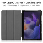 Custodia per tablet in pelle Custer Texture con supporto a tre pieghe, For Samsung Galaxy Tab A8 2021