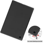Custodia per tablet in pelle Custer Texture con supporto a tre pieghe, For Samsung Galaxy Tab A8 2021