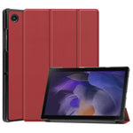 Custodia per tablet in pelle Custer Texture con supporto a tre pieghe, For Samsung Galaxy Tab A8 2021