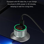 TOTUDESIGN DCCPD-10 Blade Series Caricabatteria da auto a ricarica rapida da 20 W