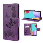 Custodia per telefono in pelle flip orizzontale goffrata farfalla con slot per schede e supporto, For Samsung Galaxy A33 5G, For Samsung Galaxy A53 5G, For Xiaomi Redmi Note 11 Pro
