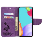 Custodia per telefono in pelle flip orizzontale goffrata farfalla con slot per schede e supporto, For Samsung Galaxy A33 5G, For Samsung Galaxy A53 5G, For Xiaomi Redmi Note 11 Pro