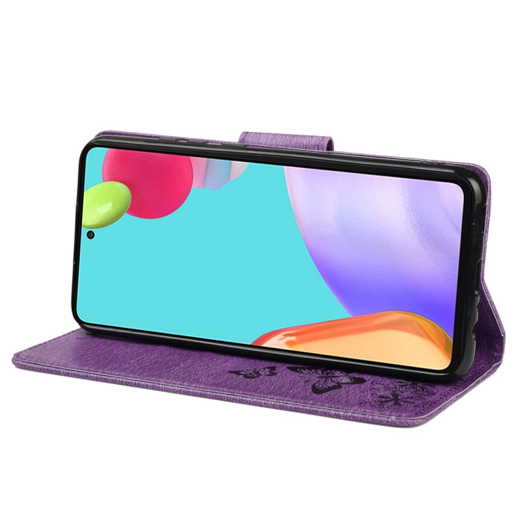 Custodia per telefono in pelle flip orizzontale goffrata farfalla con slot per schede e supporto, For Samsung Galaxy A33 5G, For Samsung Galaxy A53 5G, For Xiaomi Redmi Note 11 Pro