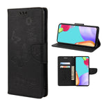 Custodia per telefono in pelle flip orizzontale goffrata farfalla con slot per schede e supporto, For Samsung Galaxy A33 5G, For Samsung Galaxy A53 5G, For Xiaomi Redmi Note 11 Pro
