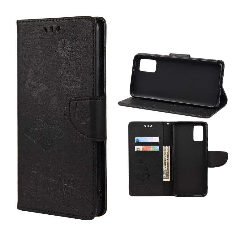 Custodia per telefono in pelle flip orizzontale goffrata farfalla con slot per schede e supporto, For Samsung Galaxy A33 5G, For Samsung Galaxy A53 5G, For Xiaomi Redmi Note 11 Pro