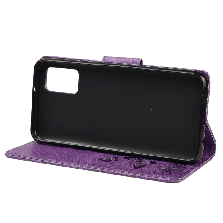 Custodia per telefono in pelle flip orizzontale goffrata farfalla con slot per schede e supporto, For Xiaomi Redmi Note 11 5G