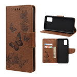 Custodia per telefono in pelle flip orizzontale goffrata farfalla con slot per schede e supporto, For Xiaomi Redmi Note 11 5G