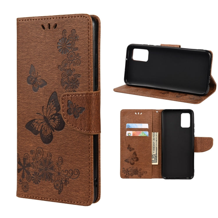 Custodia per telefono in pelle flip orizzontale goffrata farfalla con slot per schede e supporto, For Xiaomi Redmi Note 11 5G