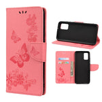 Custodia per telefono in pelle flip orizzontale goffrata farfalla con slot per schede e supporto, For Xiaomi Redmi Note 11 5G