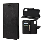Custodia per telefono in pelle flip orizzontale goffrata farfalla con slot per schede e supporto, For Xiaomi Redmi Note 11 5G