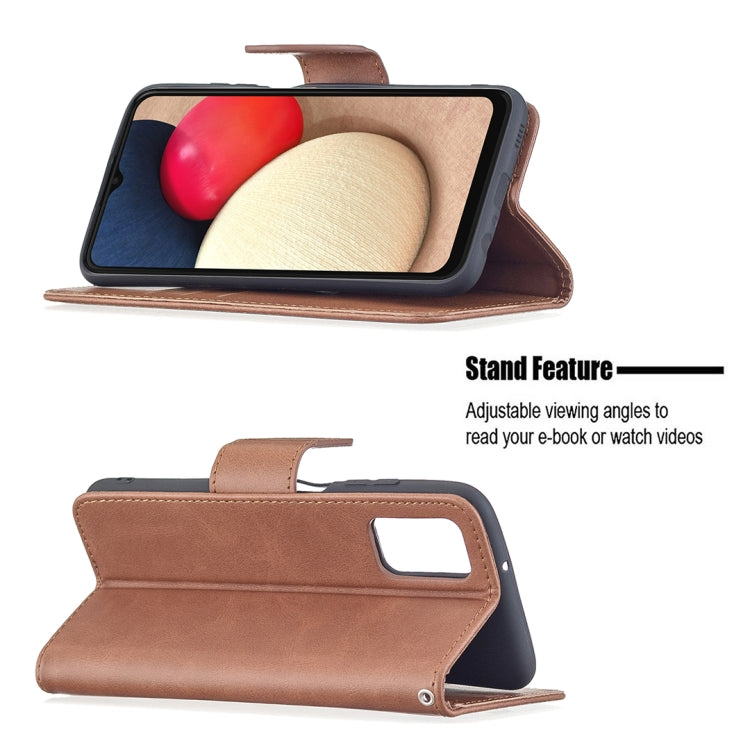Custodia per telefono in pelle di agnello retrò, For Samsung Galaxy A03s 166mm