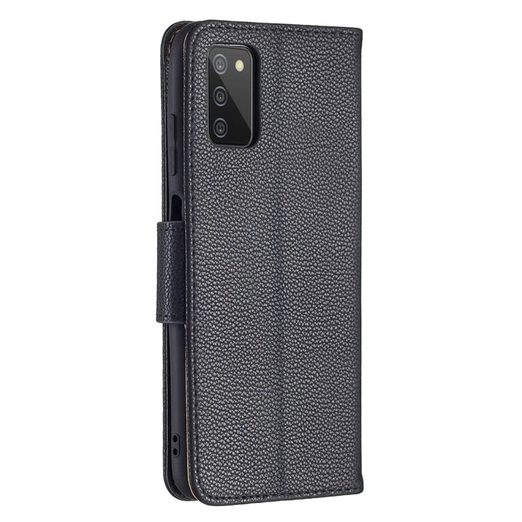Custodia per telefono in pelle con texture Litchi, For Samsung Galaxy A03s 166mm