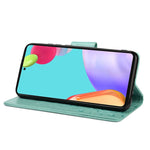 Custodia per telefono in pelle a vibrazione orizzontale con motivo floreale a farfalla con slot per schede e supporto, For Samsung Galaxy A33 5G, For Samsung Galaxy A53 5G, For Xiaomi Redmi Note 11 Pro