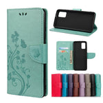 Custodia per telefono in pelle a vibrazione orizzontale con motivo floreale a farfalla con slot per schede e supporto, For Samsung Galaxy A33 5G, For Samsung Galaxy A53 5G, For Xiaomi Redmi Note 11 Pro