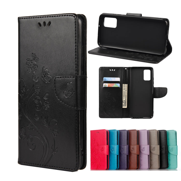 Custodia per telefono in pelle a vibrazione orizzontale con motivo floreale a farfalla con slot per schede e supporto, For Samsung Galaxy A33 5G, For Samsung Galaxy A53 5G, For Xiaomi Redmi Note 11 Pro