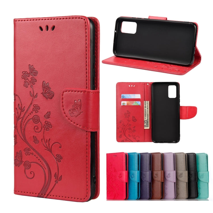 Custodia per telefono in pelle a vibrazione orizzontale con motivo floreale a farfalla con slot per schede e supporto, For Samsung Galaxy A33 5G, For Samsung Galaxy A53 5G, For Xiaomi Redmi Note 11 Pro