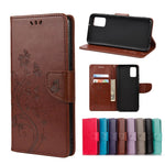 Custodia per telefono in pelle a vibrazione orizzontale con motivo floreale a farfalla con slot per schede e supporto, For Samsung Galaxy A33 5G, For Samsung Galaxy A53 5G, For Xiaomi Redmi Note 11 Pro