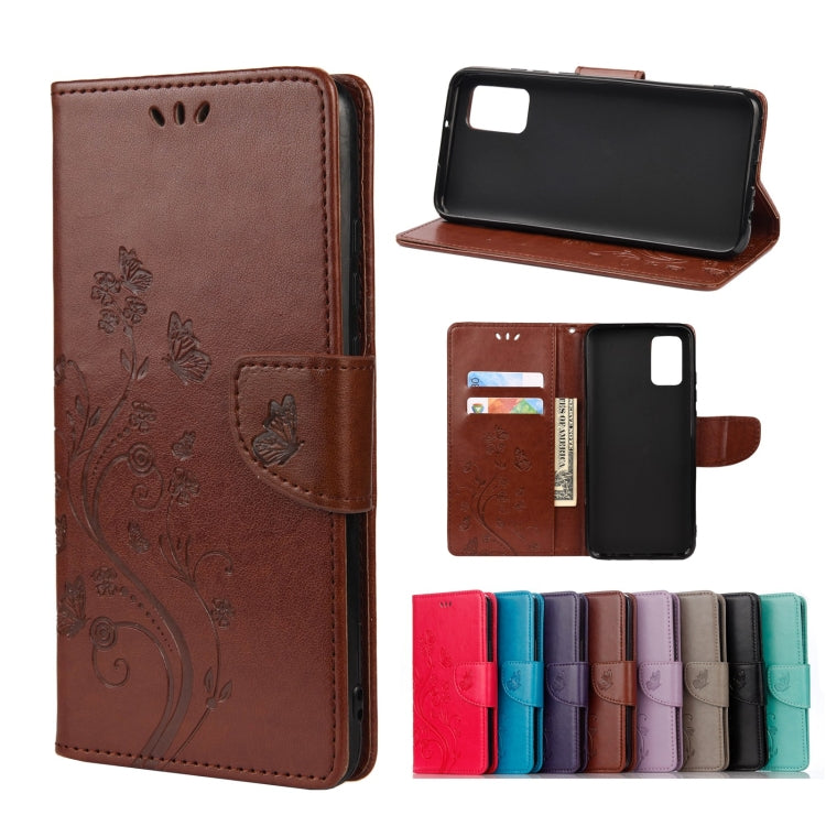 Custodia per telefono in pelle a vibrazione orizzontale con motivo floreale a farfalla con slot per schede e supporto, For Samsung Galaxy A33 5G, For Samsung Galaxy A53 5G, For Xiaomi Redmi Note 11 Pro