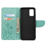 Custodia per telefono in pelle a vibrazione orizzontale con motivo floreale a farfalla con slot per schede e supporto, For Xiaomi Redmi Note 11