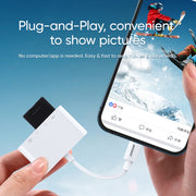 JOYROOM S-H142 4 in 1 8 pin a scheda SD / TF + carica a 8 pin + adattatore per lettore fotocamera OTG interfaccia USB, compatibile con IOS 13