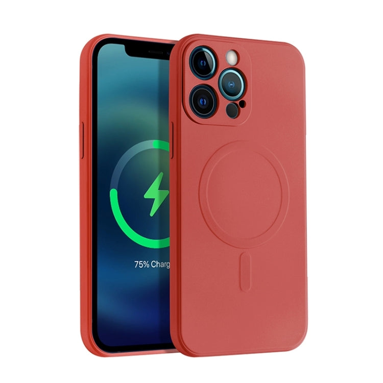 Custodia in silicone liquido MagSafe per iPhone 12