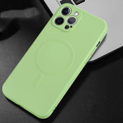 Custodia per telefono Magsafe a copertura totale in silicone liquido, For iPhone 12 Pro Max, For iPhone 11, For iPhone 11 Pro