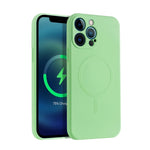 Custodia in silicone liquido con MagSafe per iPhone 11