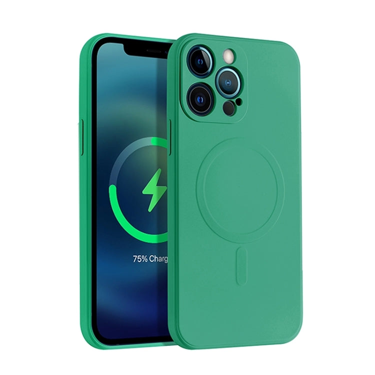 Custodia in silicone liquido con MagSafe per iPhone 11