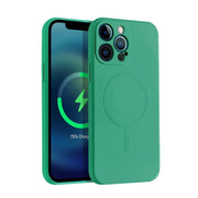Custodia per telefono Magsafe a copertura totale in silicone liquido, For iPhone 12 Pro Max, For iPhone 11, For iPhone 11 Pro