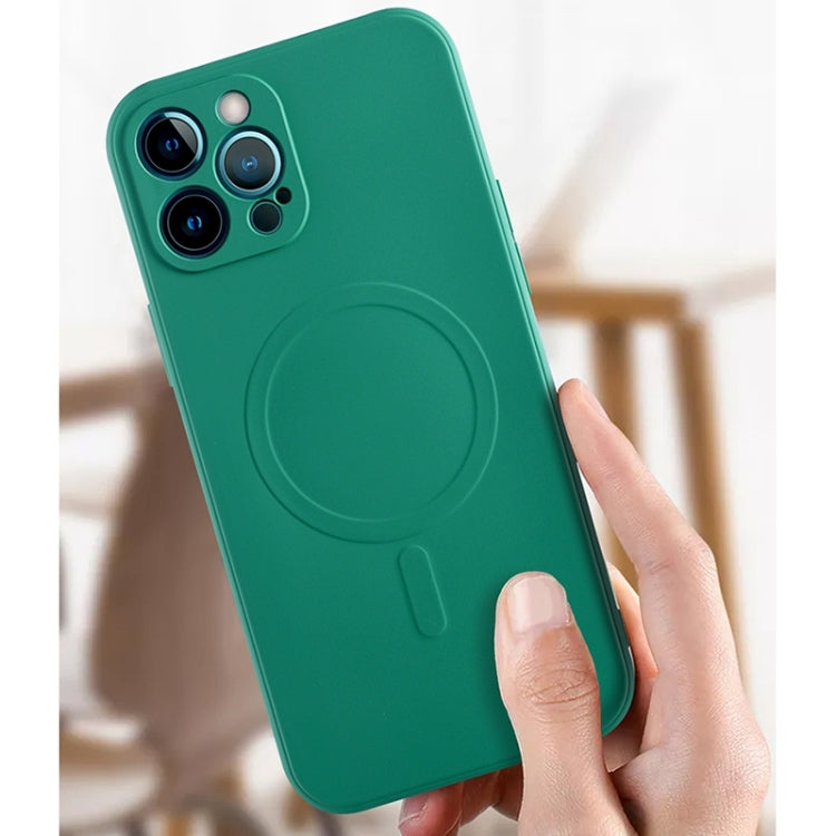 Custodia in silicone liquido con MagSafe per iPhone 11