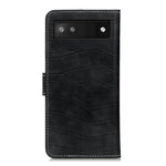 Custodia per telefono in pelle a conchiglia con struttura in coccodrillo con supporto e slot per schede, For Google Pixel 6a