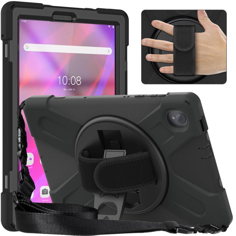 Custodia protettiva per tablet in silicone + PC con supporto e tracolla, For Lenovo Tab K10 / M10 Plus