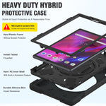 Custodia protettiva per tablet in silicone + PC con supporto e tracolla, For Lenovo Tab K10 / M10 Plus