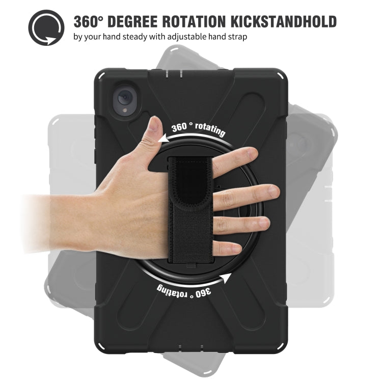 Custodia protettiva per tablet in silicone + PC con supporto e tracolla, For Lenovo Tab K10 / M10 Plus