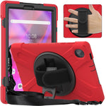 Custodia protettiva per tablet in silicone + PC con supporto e tracolla, For Lenovo Tab K10 / M10 Plus
